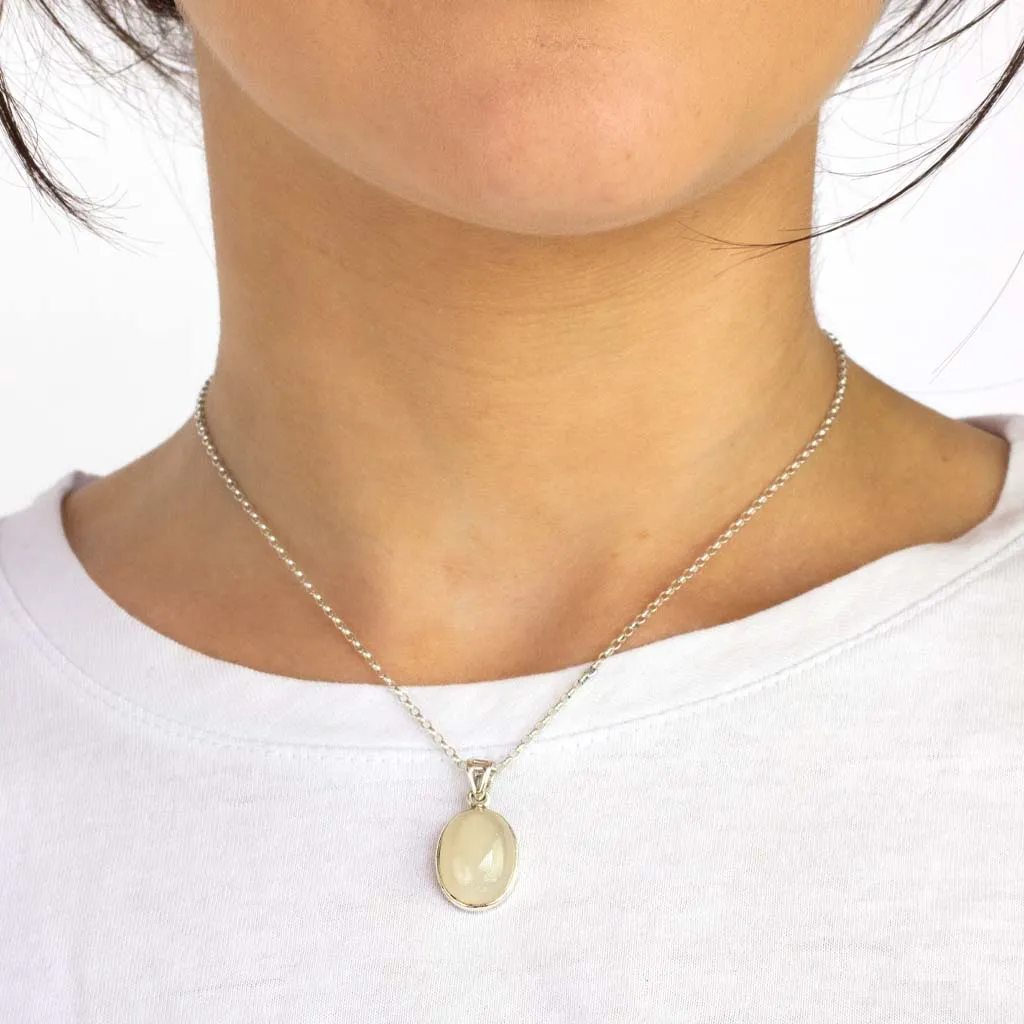 White Moonstone Necklace