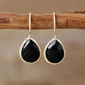 'Yuriyawi' Black Onyx Earrings